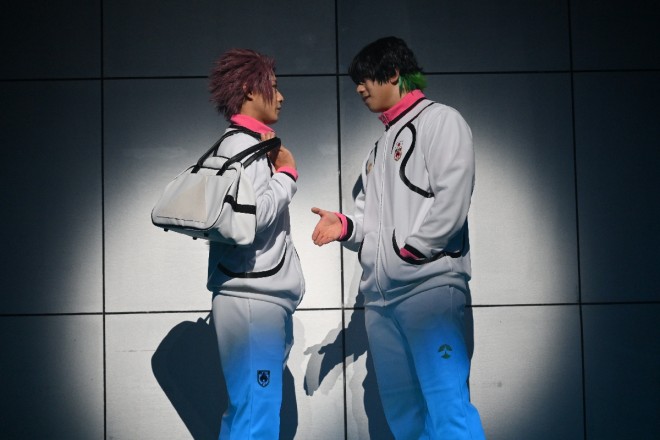 A scene from the final rehearsal of Blue Lock 4th STAGE